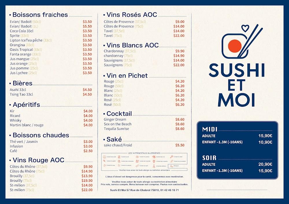 Sushi et Moi (formule à volonté) - Menu Image 2