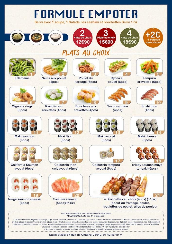 Sushi et Moi (formule à volonté) - Menu Image 4
